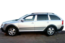 Skoda Octavia II A5 2006–2010 Okenní deflektory SW (4 ks, HIC) fotografie 9