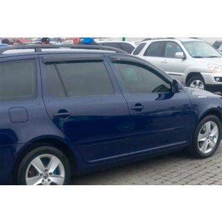 Okenní deflektory SW (4 ks, HIC) Skoda Octavia II A5 2006–2010 fotografie 2