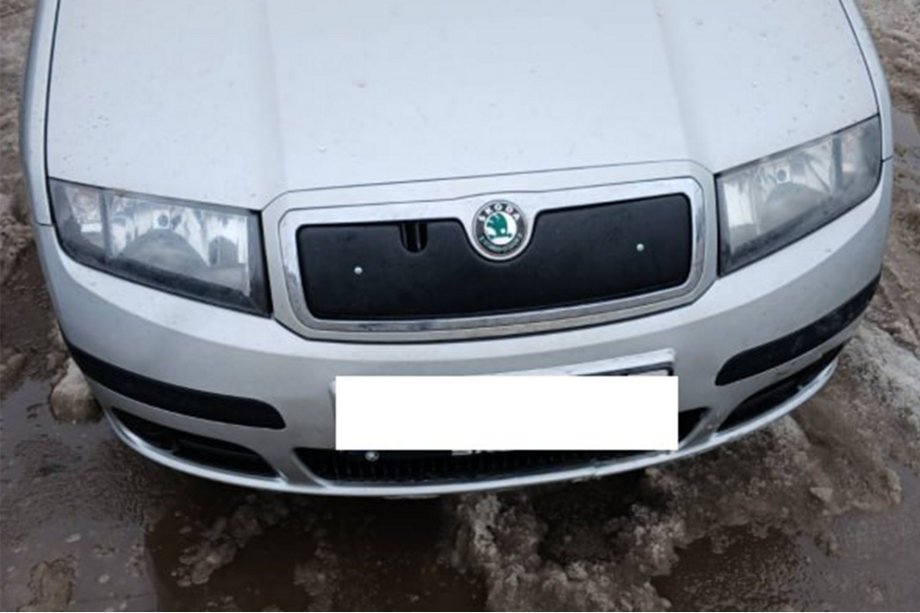 Skoda Fabia 2000–2007 Zimní clona chladiče Lesklá Fotografie 3