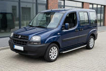 Fiat Doblo I 2005–2010 Boční prahy Fullmond (2 ks, hliníkové) Maxi (dlouhý rozvor) fotografie 1