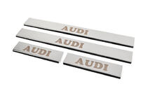 Audi A4 B5 1994–2001 Chromové kryty prahů (4 ks, Carmos) fotografie 2