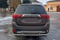Mitsubishi Outlander 2012–2021 Zadní ochranný rám AK004-2 (nerez) fotografie 2
