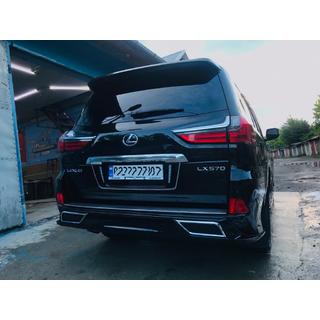 Ochranný kryt hrany zadního nárazníku (2016+, 2 ks) Lexus LX570/450d 2008–2022 fotografie 3