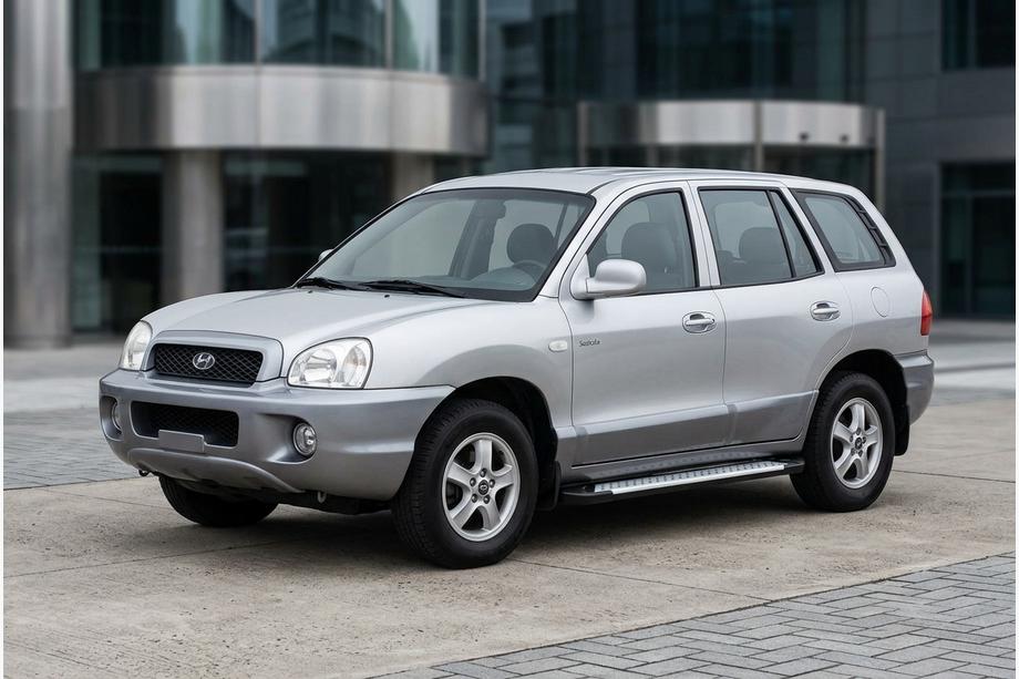 Hyundai Santa Fe 1 2000–2006 Boční nášlapy Allmond Grey (2 ks, hliník) Image
