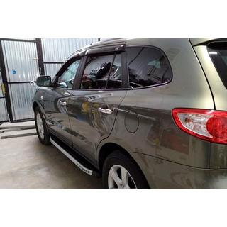 Boční prahy Fullmond (2 ks, hliníkové) Hyundai Santa Fe 2 2006–2012 fotografie 3