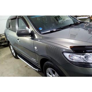 Boční prahy Fullmond (2 ks, hliníkové) Hyundai Santa Fe 2 2006–2012 fotografie 4
