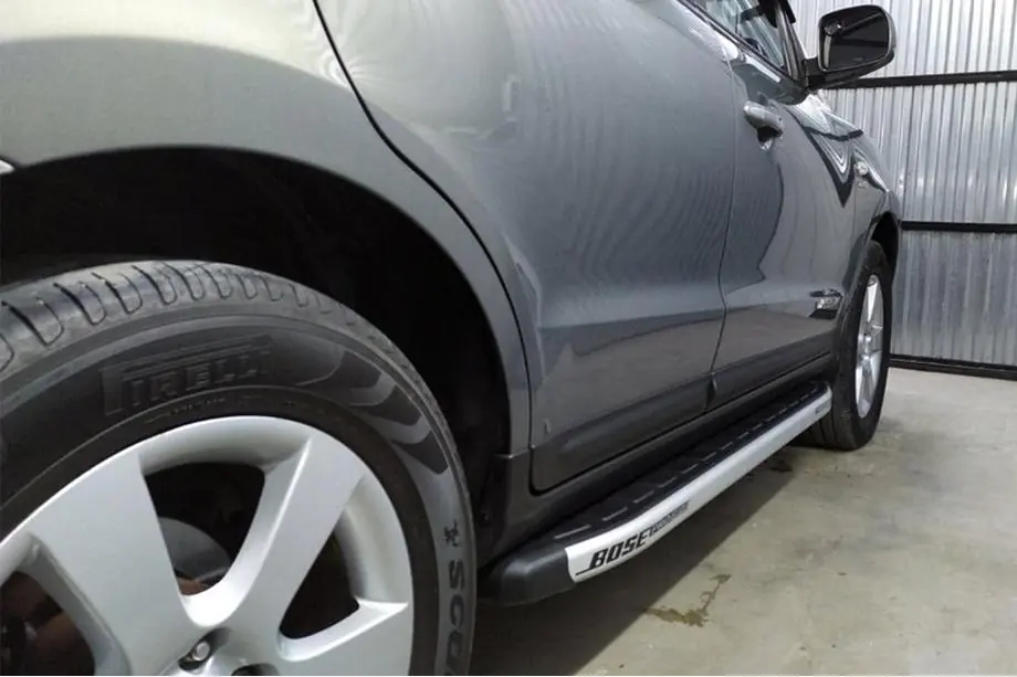 Hyundai Santa Fe 2 2006–2012 Boční prahy Fullmond (2 ks, hliníkové) Image