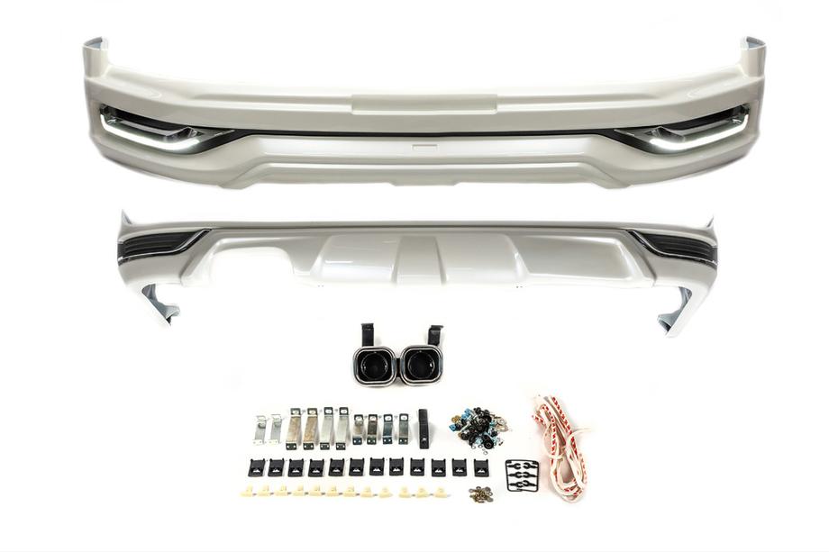 Toyota Land Cruiser 200 2007–2021 Kompletní body kit 2016↗ (Modelista V2-LED) Bílá barva Image
