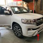 Toyota Land Cruiser 200 2007–2021 Přední lip spoiler nárazníku 2016↗ (styl ME, pod nárazníkovou sukni) Černá barva fotografie 5