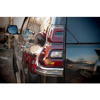 Chromové kryty zadních světel V1 (2 ks, 2018+) Toyota Land Cruiser Prado 150 2009–2023 fotografie 2