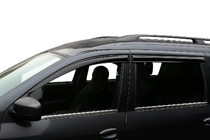 Dacia Logan MCV 2004–2014 Vnější rámečky oken (4 ks, nerez) Carmos - turecká nerezová ocel fotografie 4