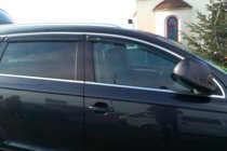 Audi Q7 2005–2015 Okenní deflektory s chromovou lištou (4 ks, HIC) fotografie 2