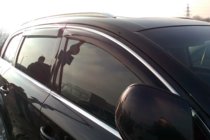 Audi Q7 2005–2015 Okenní deflektory s chromovou lištou (4 ks, HIC) fotografie 3
