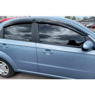 Deflektory oken SD (4 ks, HIC) Chevrolet Aveo T250 2005–2011 fotografie 3
