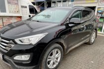 Hyundai Santa Fe 3 2012–2018 Okenní deflektory s chromovou lištou Long (4 ks, HIC) fotografie 3