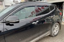 Hyundai Santa Fe 3 2012–2018 Okenní deflektory s chromovou lištou Long (4 ks, HIC) fotografie 1