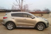 Kia Sportage 2015–2021 Okenní deflektory s chromovou lištou (4 ks, HIC) fotografie 4