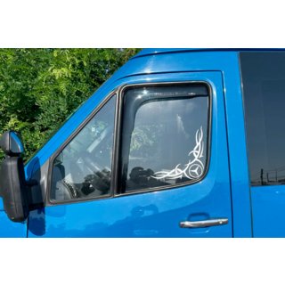 Okenní deflektory vkládací (2 ks, HIC) Mercedes Sprinter W901/902/903/904/905 1995–2006 fotografie 2