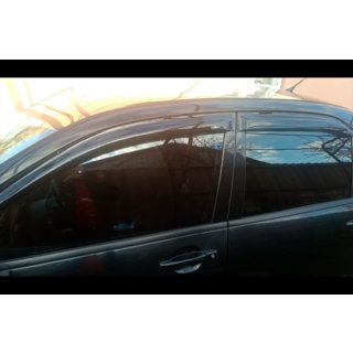 Deflektory oken SD (4 ks, HIC) Mitsubishi Lancer 9 2004–2008 fotografie 4