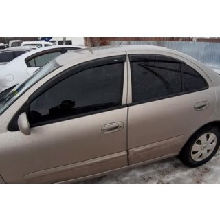 Deflektory oken SD (4 ks, HIC) Nissan Almera N16 2000–2006 fotografie 1