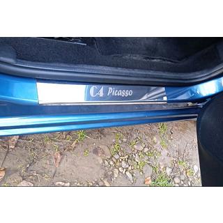 Nerezové kryty prahů Carmos (4 ks) Citroen C-4 Picasso 2006–2013 fotografie 1