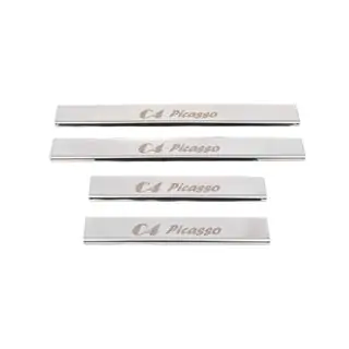 Nerezové kryty prahů Carmos (4 ks) Citroen C-4 Picasso 2006–2013 fotografie 2