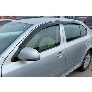 Deflektory oken LiftBack (4 ks, HIC) Skoda Octavia II A5 2006–2010 fotografie 1