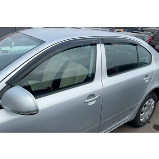 Deflektory oken LiftBack (4 ks, HIC) Skoda Octavia II A5 2006–2010 fotografie 3