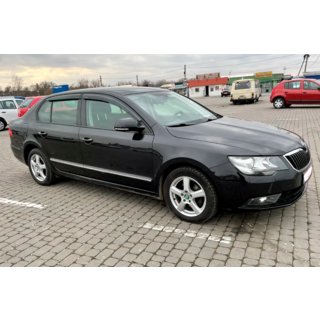 Deflektory oken SD (4 ks, HIC) Skoda Superb 2009–2015 fotografie 2