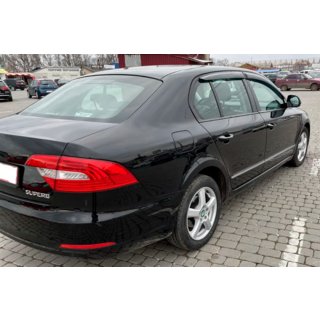Deflektory oken SD (4 ks, HIC) Skoda Superb 2009–2015 fotografie 3