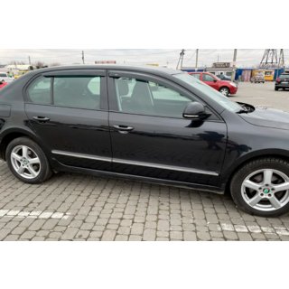 Deflektory oken SD (4 ks, HIC) Skoda Superb 2009–2015 fotografie 4