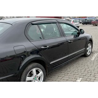 Deflektory oken SD (4 ks, HIC) Skoda Superb 2009–2015 fotografie 1