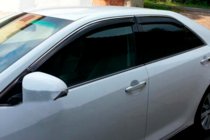 Toyota Avensis 2009–2018 Ofukovače oken s chromovou lištou SD (4 ks, HIC) fotografie 1
