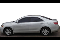 Toyota Camry 2006–2011 Okenní deflektory s chromovou lištou (EU, 4 ks, HIC) fotografie 1