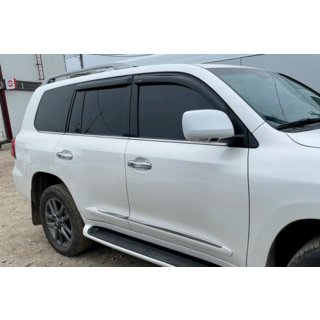 Okenní deflektory (ofuky) 8 cm (4 ks, HIC) Toyota Land Cruiser 200 2007–2021 fotografie 4