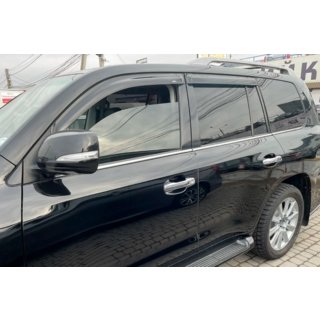 Okenní deflektory (ofuky) 8 cm (4 ks, HIC) Toyota Land Cruiser 200 2007–2021 fotografie 1