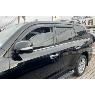 Okenní deflektory (ofuky) 8 cm (4 ks, HIC) Toyota Land Cruiser 200 2007–2021 fotografie 2