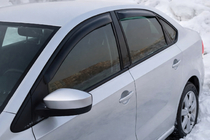 Volkswagen Polo 2010–2017 Deflektory oken SD (4 ks, HIC) fotografie 3