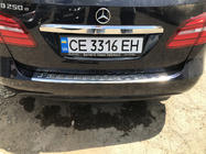 Mercedes B-class W246 2011–2018 Nerezová lišta na zadní nárazník Carmos fotografie 7