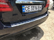 Mercedes B-class W246 2011–2018 Nerezová lišta na zadní nárazník Carmos fotografie 4