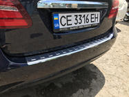Mercedes B-class W246 2011–2018 Nerezová lišta na zadní nárazník Carmos fotografie 3
