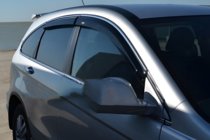 Honda CRV 2007–2011 Okenní deflektory s chromovou lištou (4 ks, HIC) fotografie 6