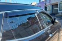 Hyundai Santa Fe 3 2012–2018 Okenní deflektory s chromovou lištou (4 ks, HIC) fotografie 2