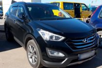 Hyundai Santa Fe 3 2012–2018 Okenní deflektory s chromovou lištou (4 ks, HIC) fotografie 3