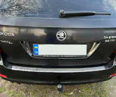 Skoda Superb 2009–2015 Lišta zadního nárazníku Carmos V1 (SW, nerez) fotografie 1