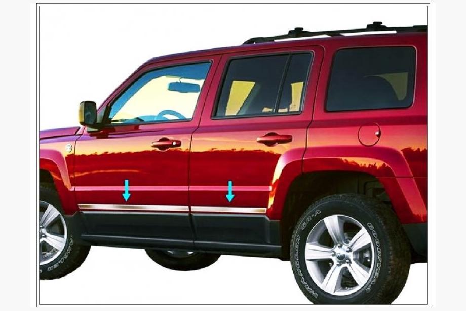Jeep Cherokee/Liberty 2007–2013 Lišty dveří (nerez) Image