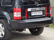 Jeep Cherokee/Liberty 2007–2013 Nerezová lišta na hranu víka kufru fotografie 1