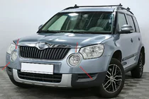 Skoda Yeti 2009–2017 Nerezové rámečky mlhovek (2009-2013, 2 ks, nerez) fotografie 1