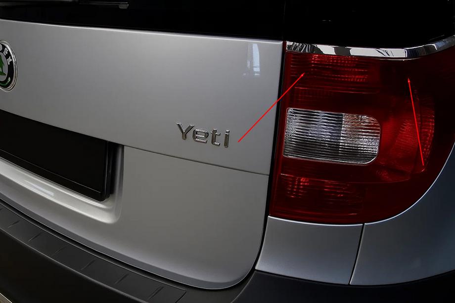 Skoda Yeti 2009–2017 Nerezové kryty zadních světel (2 ks) Image