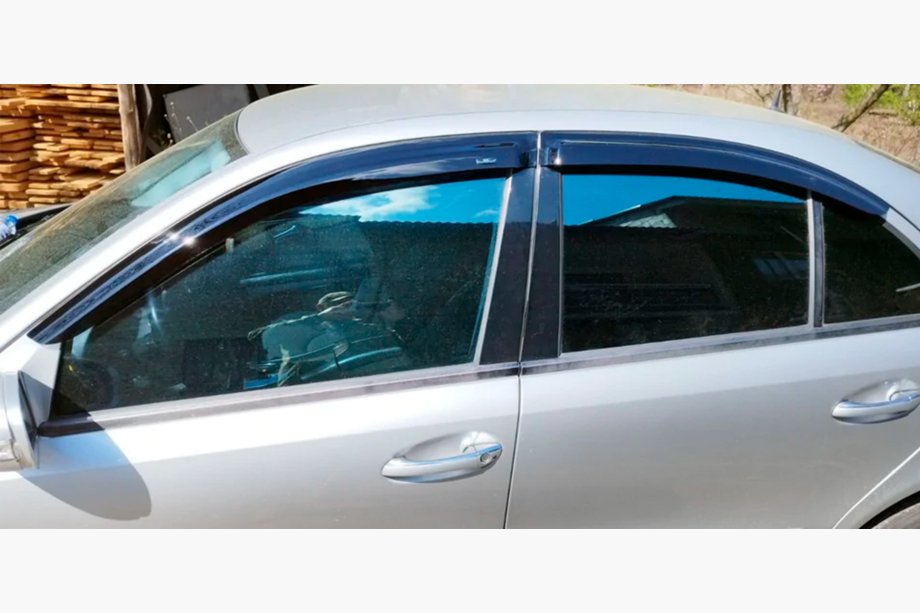 Mercedes E-class W211 2002–2009 Deflektory oken SD (4 ks, HIC) Fotografie 9